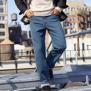 Men’s Lands’ End Relaxed Fit Medium Wash Jeans